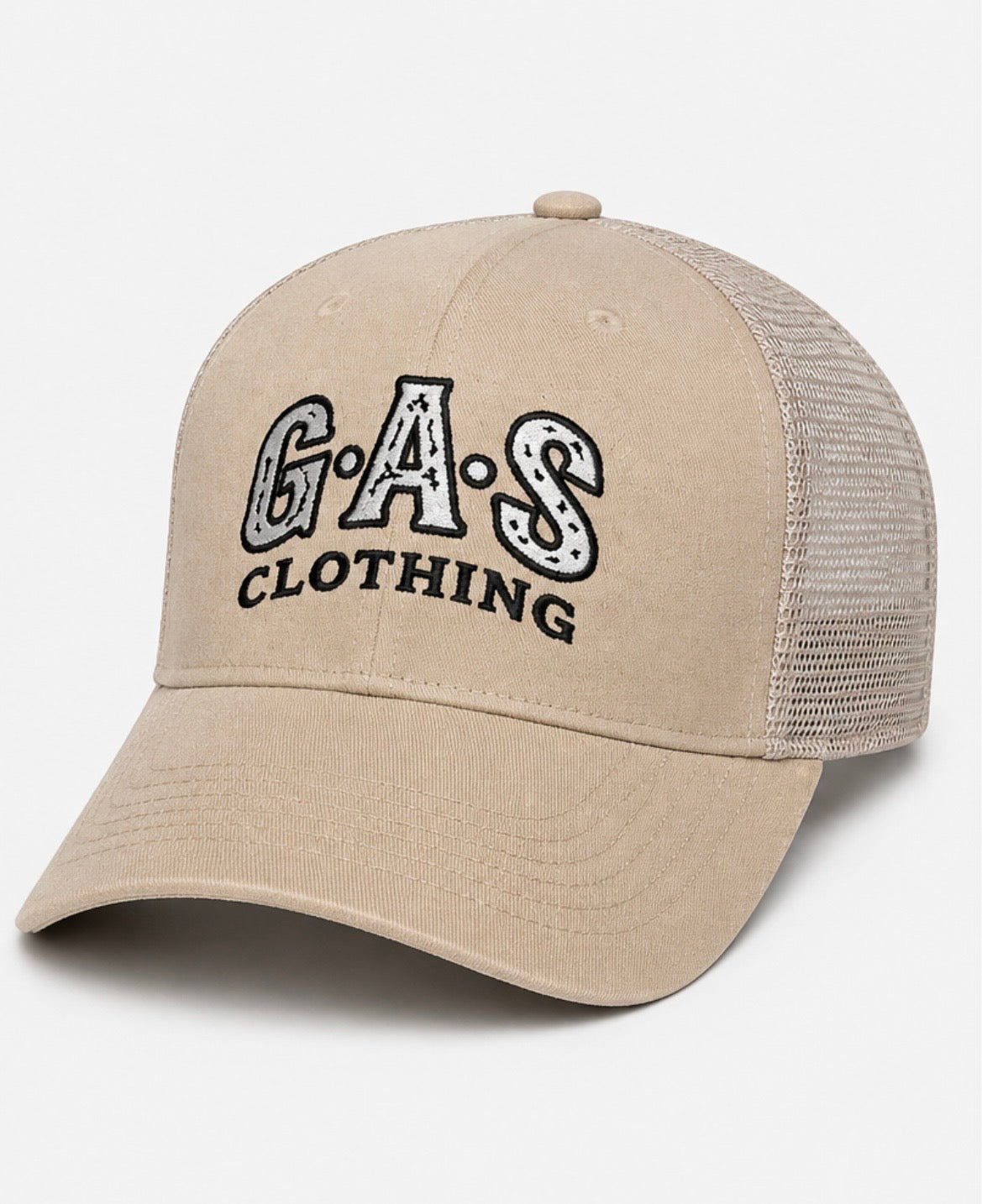 GAS Suede Embroidered Trucker Cap